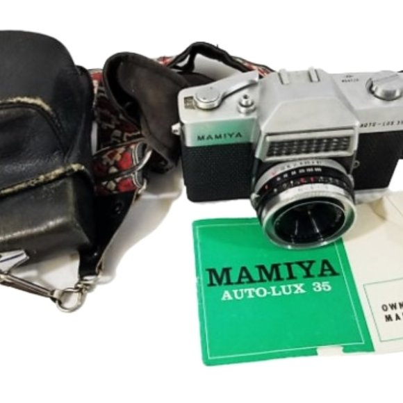 Mamiya Auto-Lux 35 Camera. W/ Case & Manual, Vintage - Picture 1 of 6